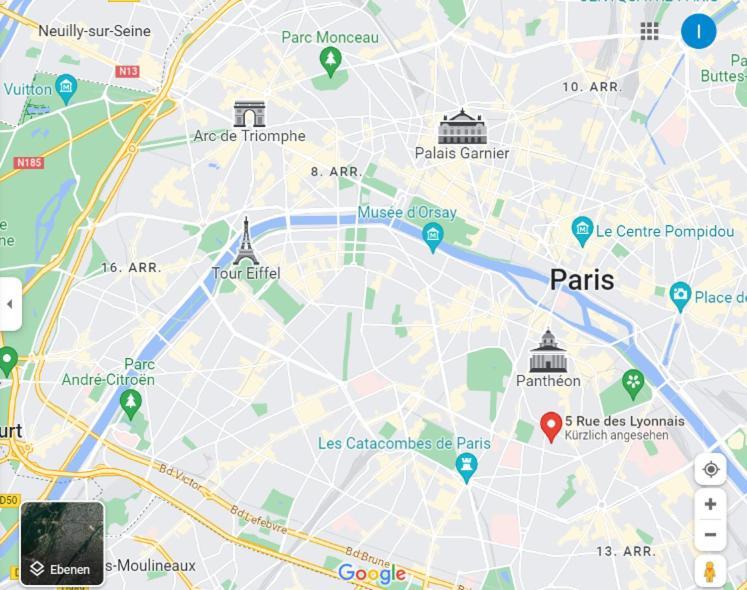 Ferienwohnung Petite Maison Avec Cour Dans Les Beaux Quartiers-Vous Faites Le Menage- Very Good Prices For T-H-E Location But You Have To Clea-N Th-E Flat Paris Exterior foto